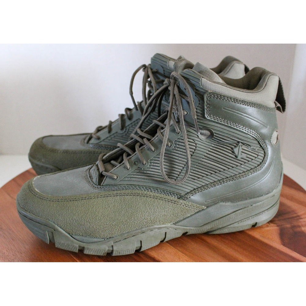 Lalo Shadow Intruder Tactical Boots Mens 13 Olive Green Leather Rubber Lace Up